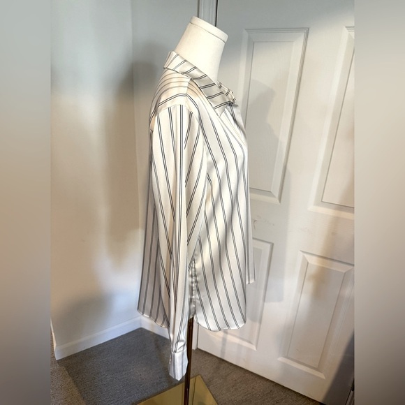 Striped Button-Up Blouse - Picture 2 of 13